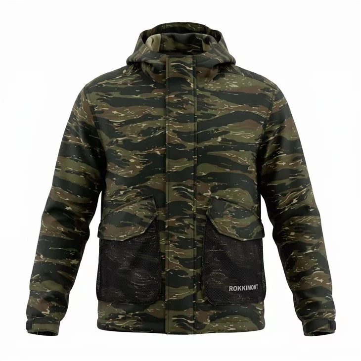 Muška jakna za trenirke Jungle Tiger Camo s kapuljačom